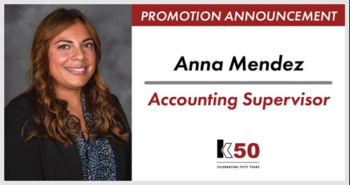 Promotion Announcement-Anna Mendez-Krusinski Construction