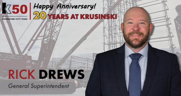Rick Drews Celebrates 20 Years with Krusinski Construction