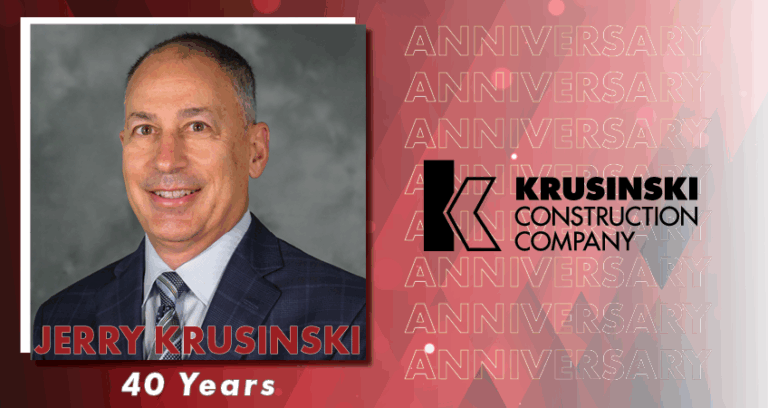 Jerry Krusinski Recognized for 40 Years at Krusinski Construction