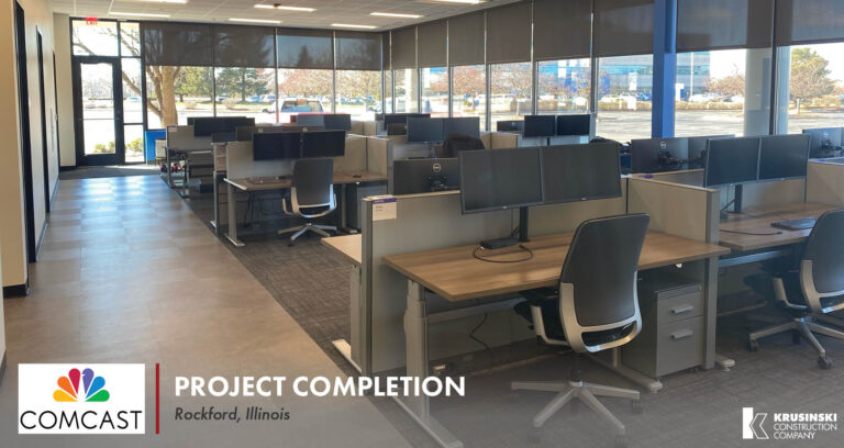 Krusinski Construction Completes Another Project for Long-Time Client Comcast