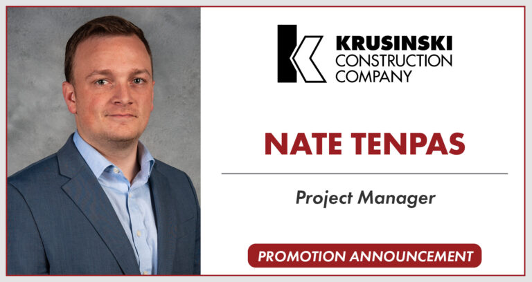 Nate Tenpas Promoted to Project Manager at Krusinski Construction