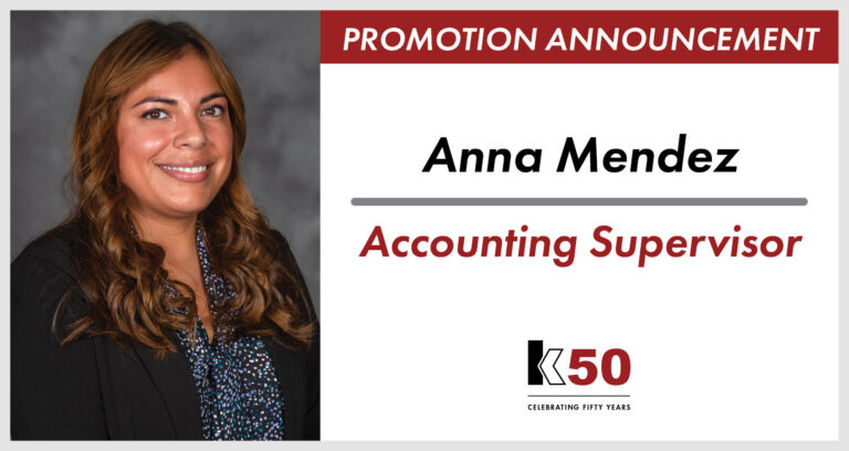 Anna Mendez Promoted to Accounting Supervisor